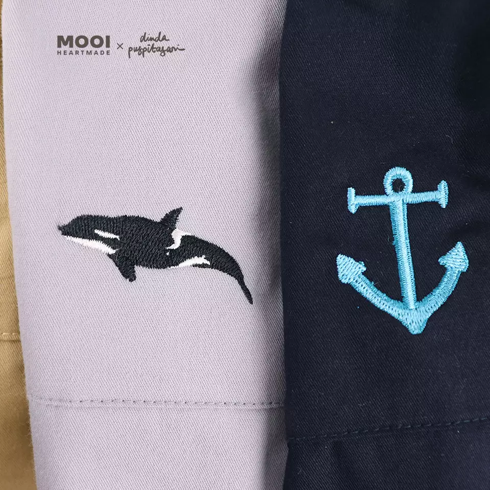 Mooi X Dinda Puspitasari Celana Pendek Anak BHRE Short Pants Kids - Navy