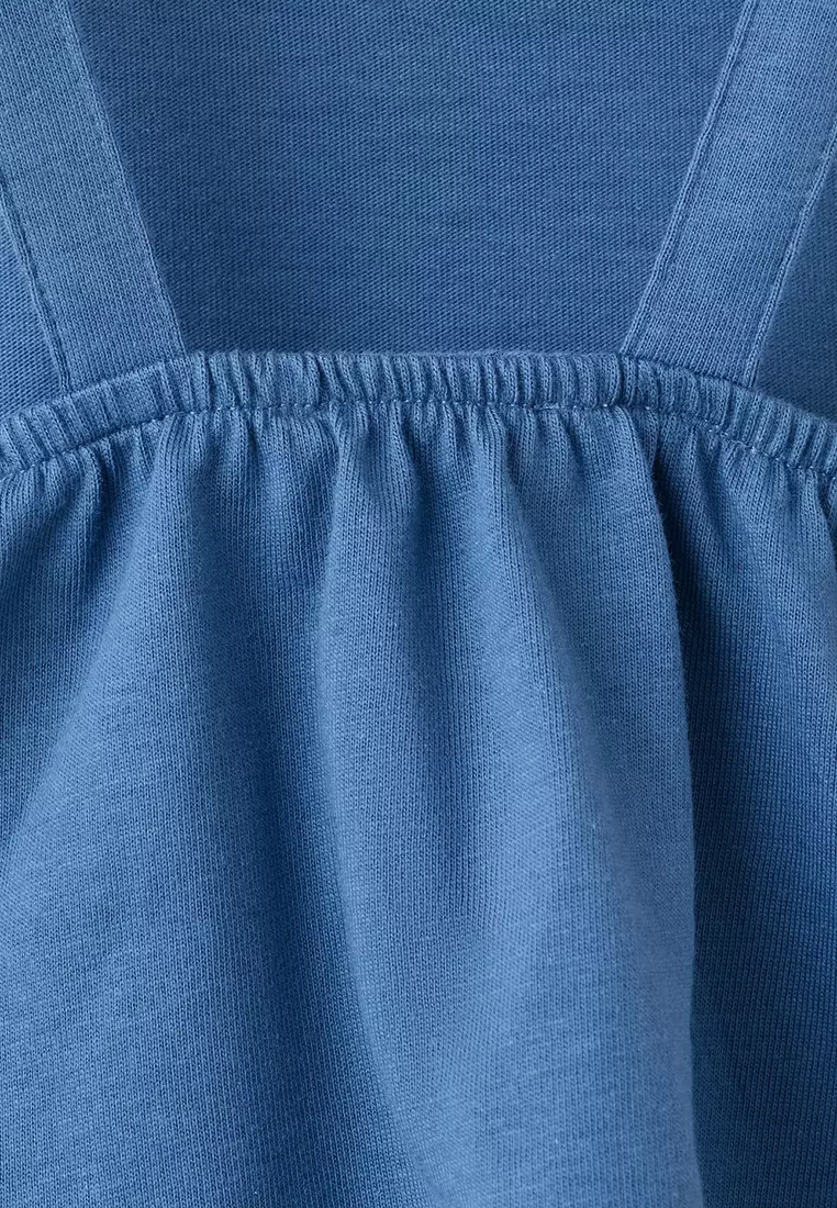 Short Dress With Scalloped Detail
