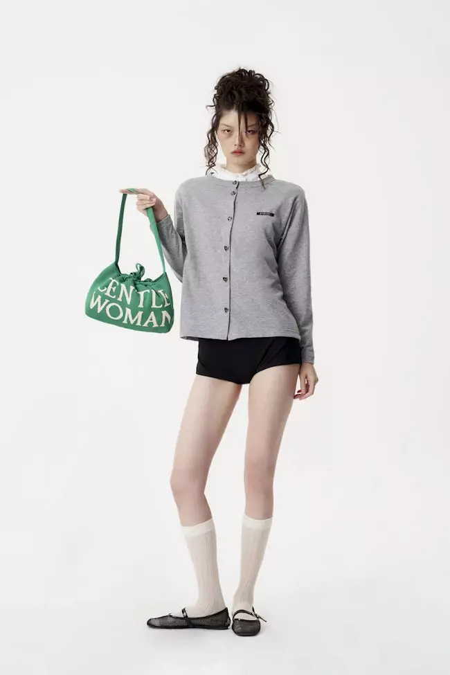 Gentlewoman Knit Dumpling Bag Matcha Colada