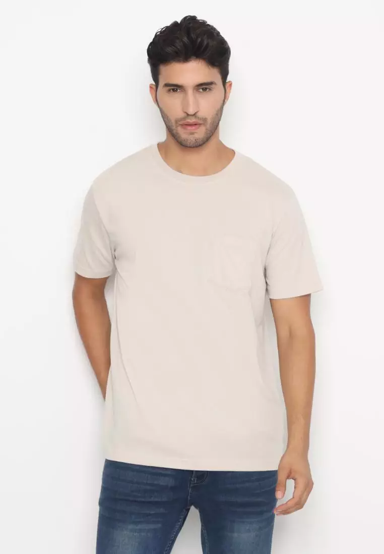 MATSUDA Kaos Polos Pocket T Shirt Cotton Chuo