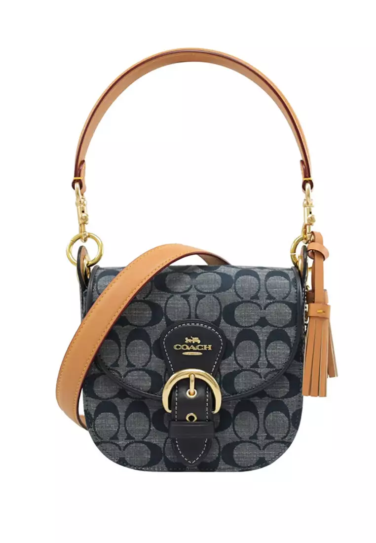 Buy Coach Coach Kleo Shoulder Bag 17 In Signature Chambray Denim