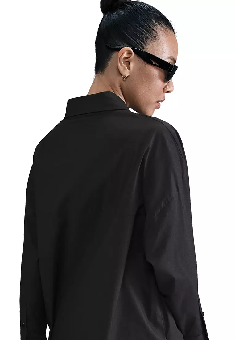 Nike Chill Ppln Long Sleeve Btn Top