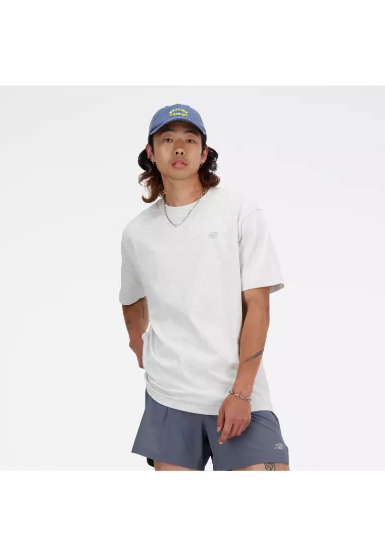 New Balance Mens Athletics Cotton T-Shirt - Ash Heather