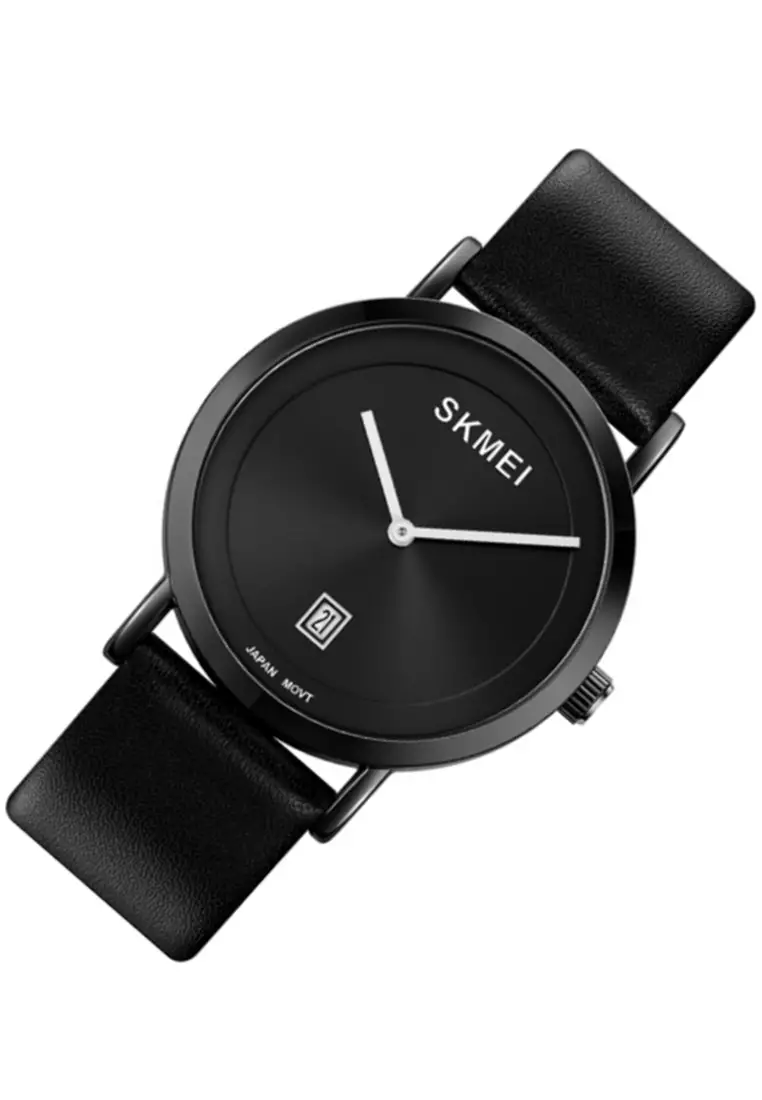 Jam Tangan Analog Pria Waterproof Strap Tali Material Kulit Leather BL77 ORIGINAL