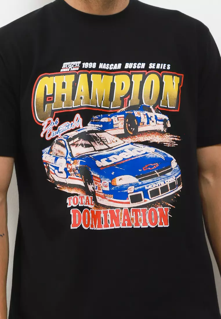 Ossu Total Domination Champion Nascar Black Tshirt