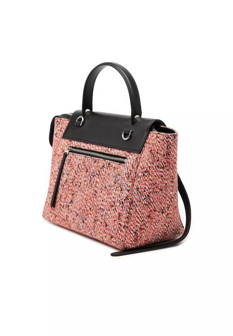 Pre-Loved Celine Micro Tweed Belt Satchel