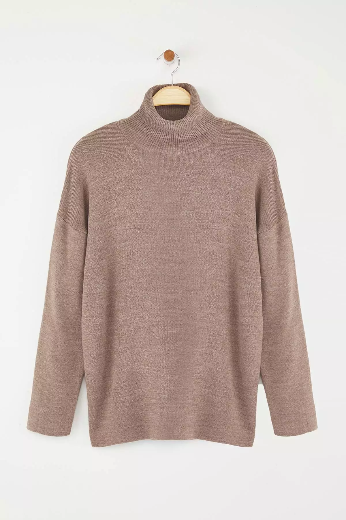 Mink Wide Fit Basic Knitwear Sweater