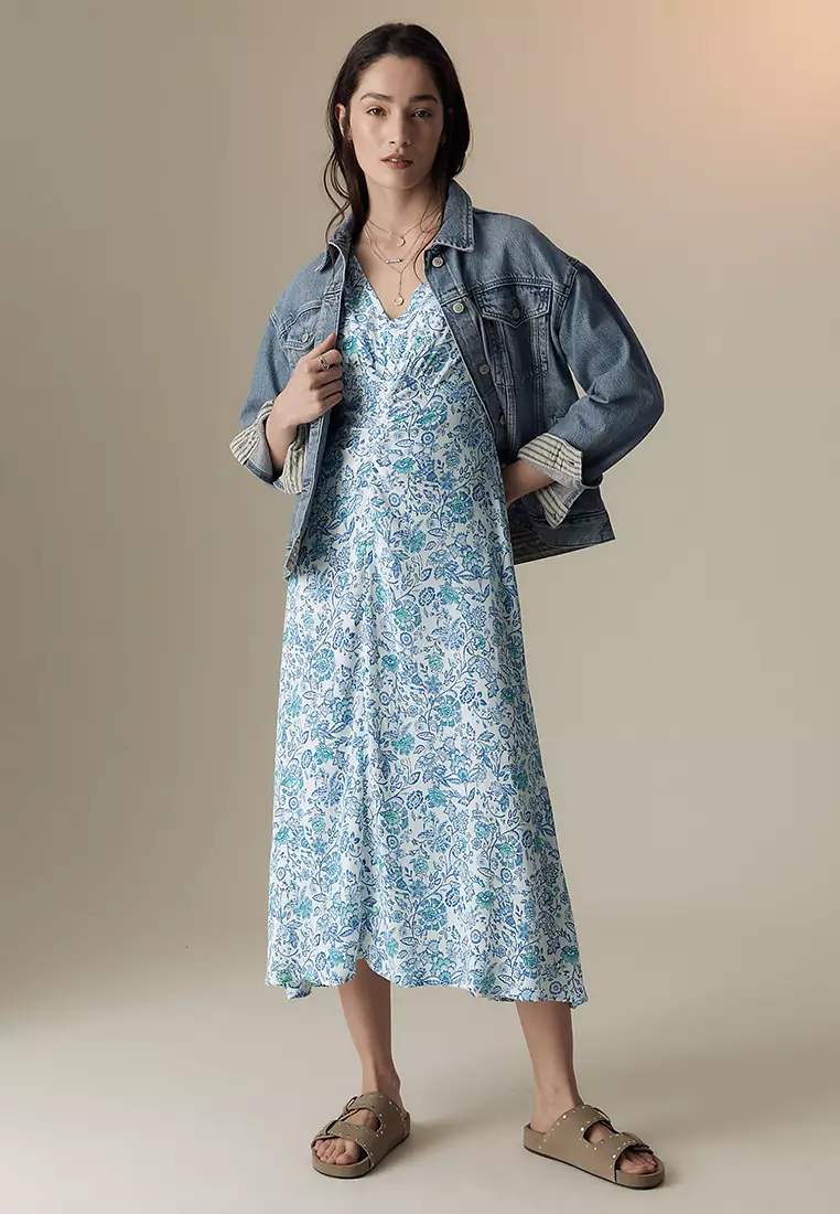 Printed Midaxi Tea Dress