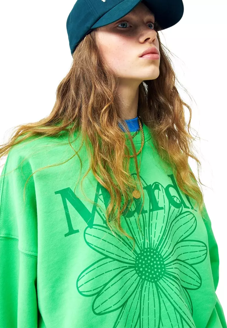 Sweatshirt Flowermardi - Vivid Green Deepgreen