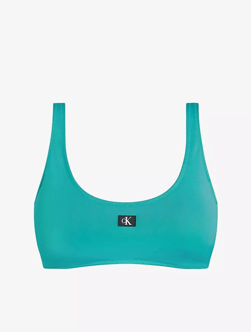 CALVIN KLEIN SWIMWEAR - BRALETTE BIKINI TOP - CK MONOGRAM - Sea Green - green