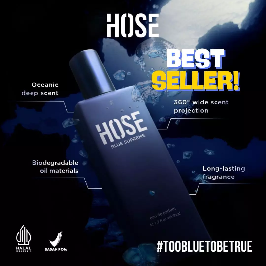 HOSE Eau De Parfum EDP Blue Supreme 50 ml (Official)