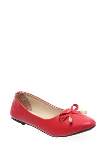 Jual Evernoon Celamona Flatshoes Sepatu Motif Polos Desain Pita Casual Wanita Maroon Original Zalora Indonesia