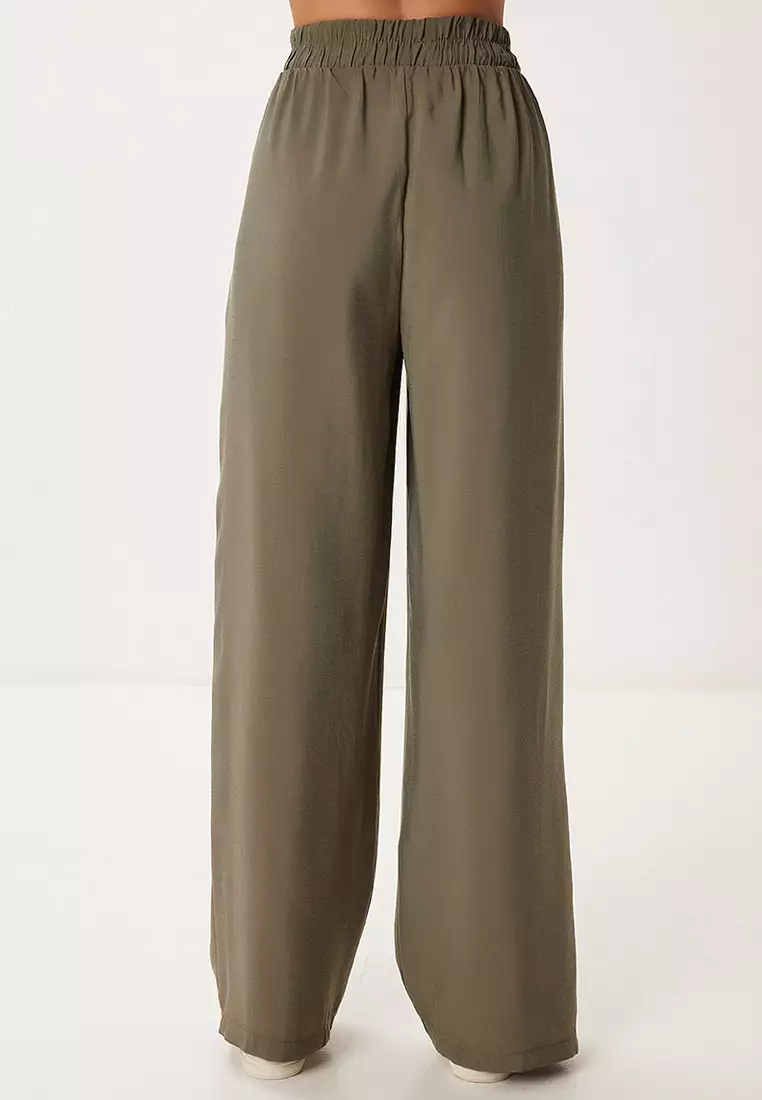 Women's Khaki Modal Shirt Pants Suit Bv00158