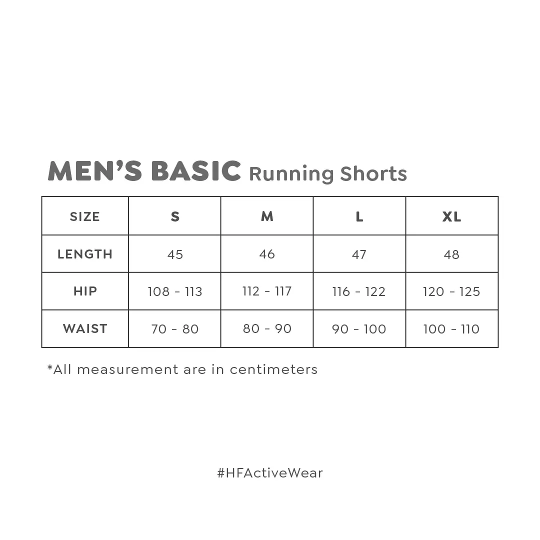 HAPPYFIT Short Men's Basic Running Shark Blue