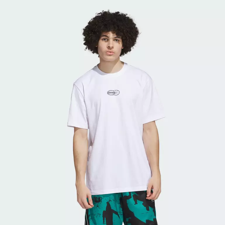 Basketball Get Buckets Graphic Tee Men White JI7116