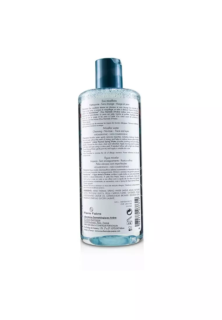AVÈNE - Cleanance Micellar Water (For Face & Eyes) - For Oily, Blemish-Prone Skin 400ml/13.52oz