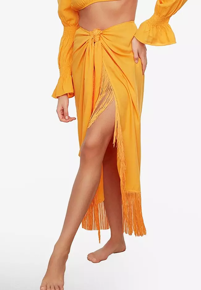 tassel maxi skirt