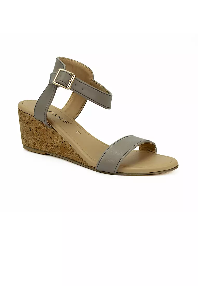 Taupe on sale wedge shoes