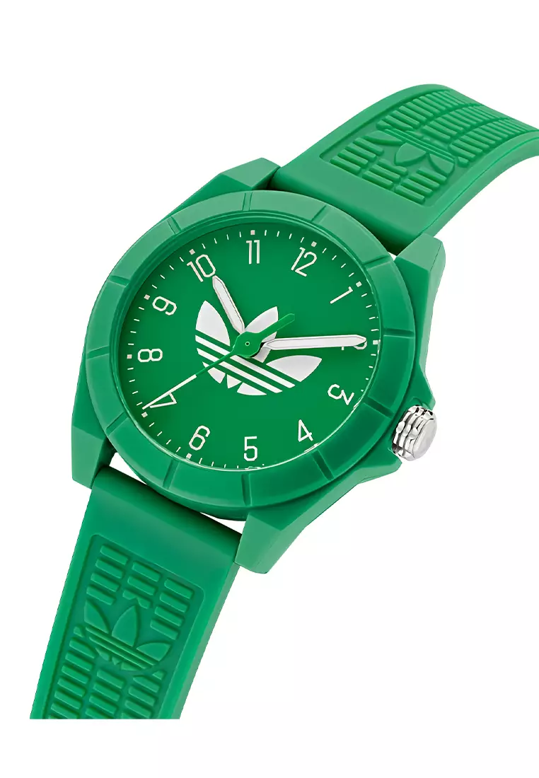 Adidas Gents Project Four - Jam Tangan Analog Pria - Green Rubber Strap - AOST24572