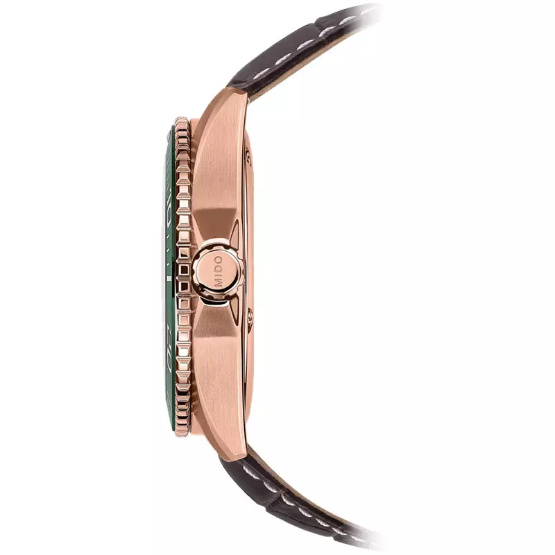 Jam Tangan Pria MIDO Ocean Star 200C M042.430.36.091.00 Men Automatic Green Dial Brown Leather Strap