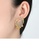 Glamorousky white Fashion Personality Plated Gold Geometric Stud Earrings with Yellow Cubic Zirconia 93CE0ACC17962EGS_4