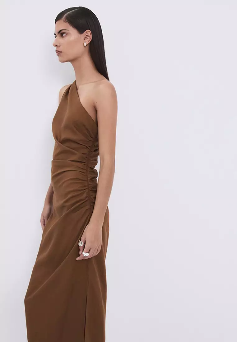 asymmetric off the shoulder sheath dress Shake It Off Asymmetric Off-Shoulder Dress Cream
