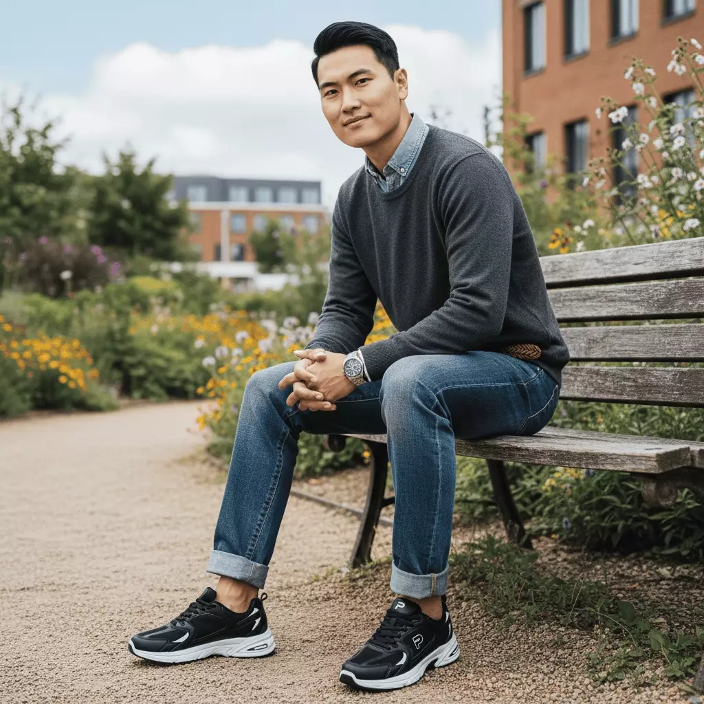PAULMAY - Sepatu Sneakers Mono Series Black White