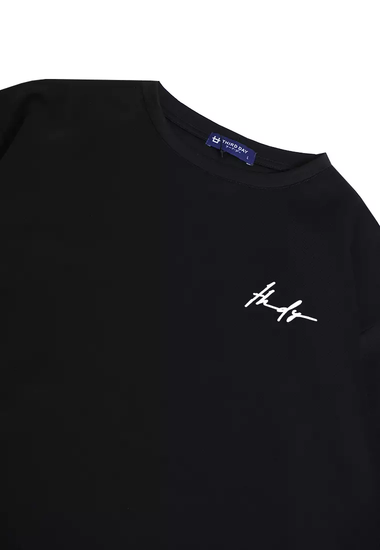 MTJ59 Kaos Oversize Distro Pria Thdy Sign Hitam