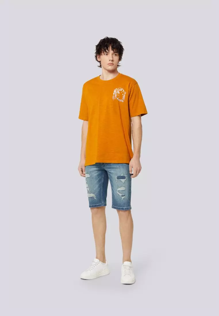 男裝V57日本浮世繪針織T恤