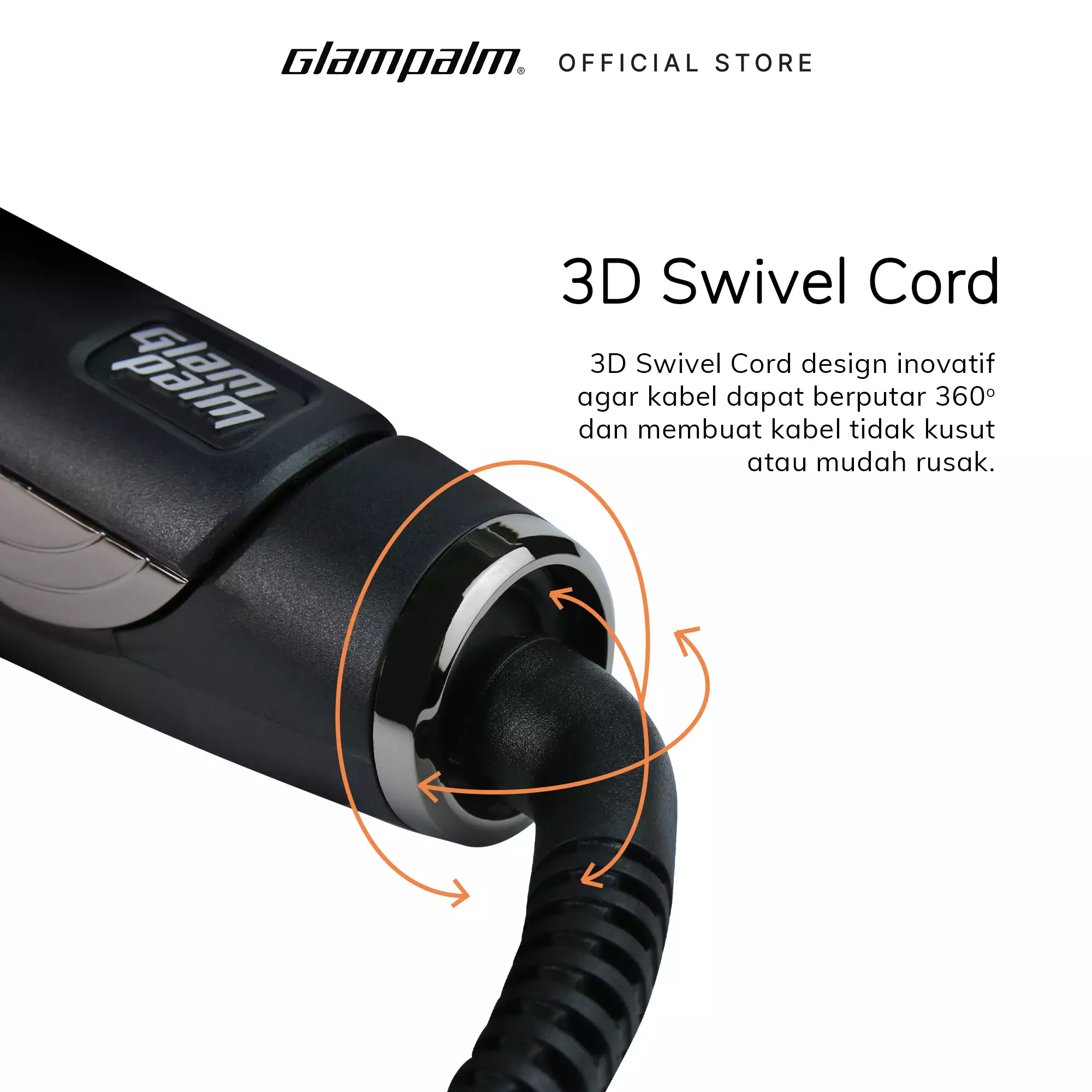 Glampalm Catokan Pelurus Rambut / Hair Straightener GP313AL