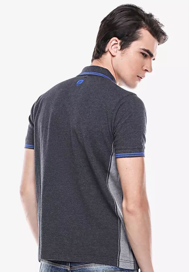 Johnwin - Kaos Polo Pria - Abu Abu- Burung - ATS.625.M093.31.CSS