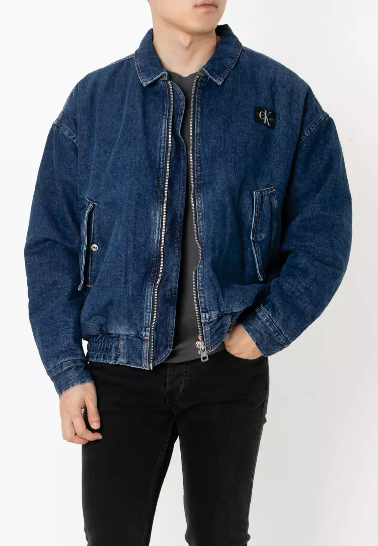 Buy Calvin Klein Relaxed Denim Bomber Jacket Calvin Klein Jeans