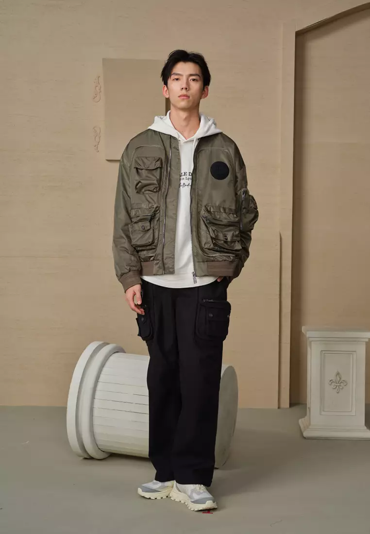 男裝 PALLADIUM LOGO 飛行員外套
