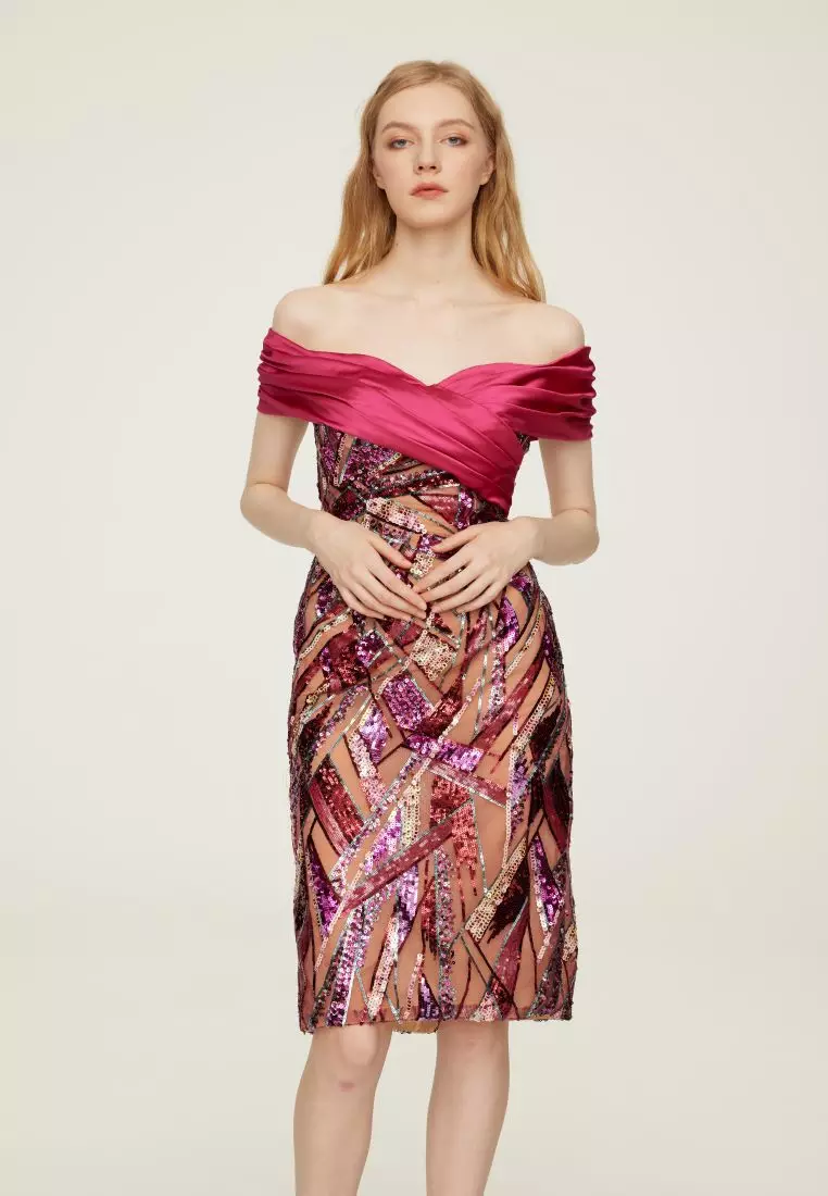 Zalora pink top dress