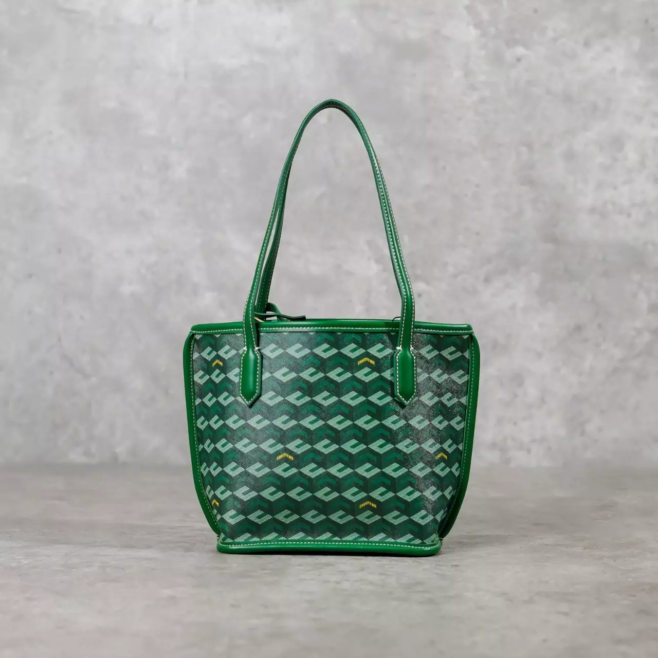 Tas CHRISTY NG MONOGRAM PATTERN GREEN TOTE BAG MINI 100% ORIGINAL