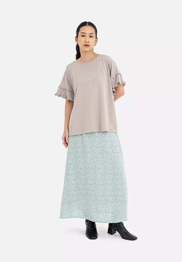 American Holic - Takagi Sleeve Ruffle Pullover