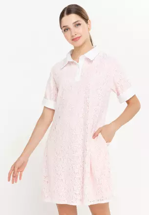 knee length dresses for ladies Emryn White Sleeveless Flower Lace Maxi Dress – Love, Ara main image 1