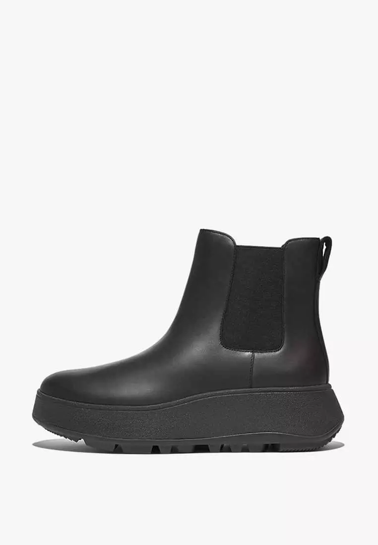 Discount on Fitflop  shoes - SKU: Fitflop F-Mode Waterproof Leather Flatform Chelsea Boots - All Black