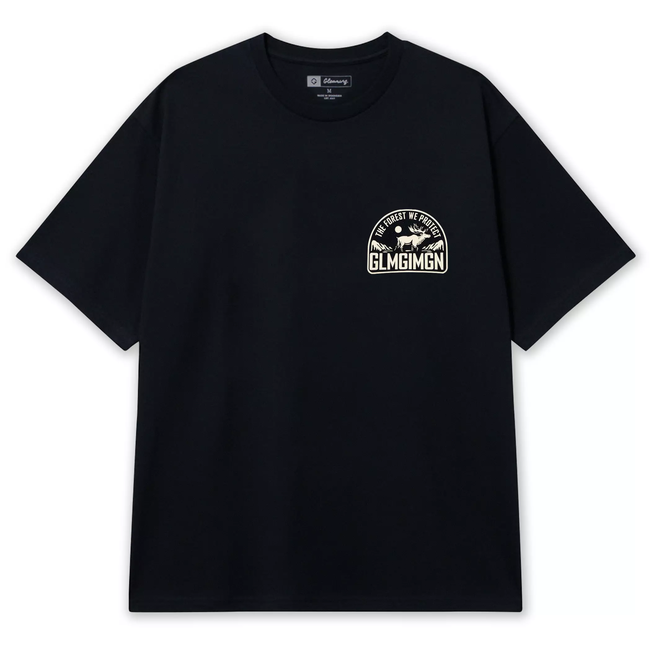 Kaos Design Forest Hitam Unisex