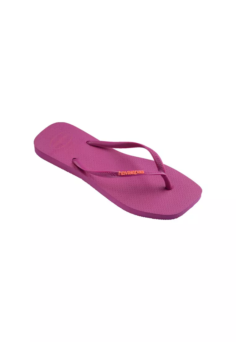 Slim Square Logo Pop Up Flip Flops