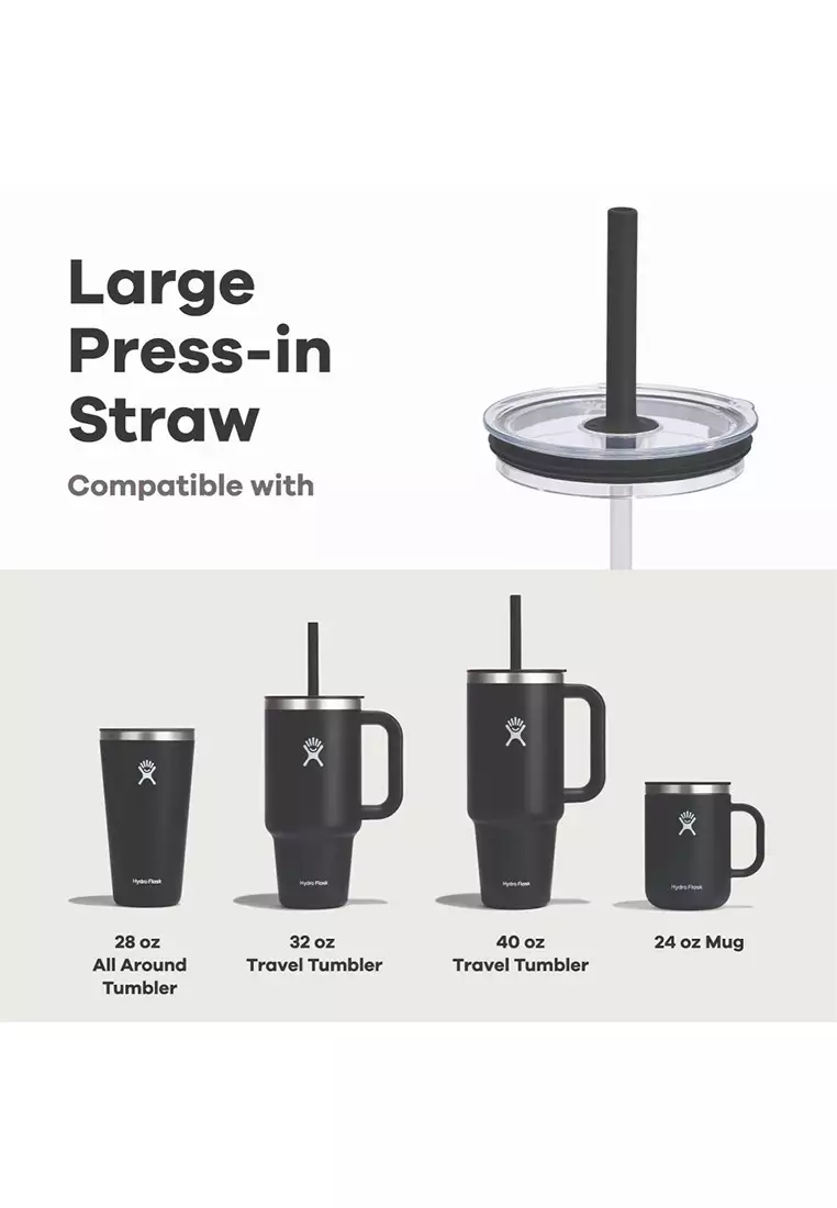 Hydro Flask Press-In Straw Lid Large Clear