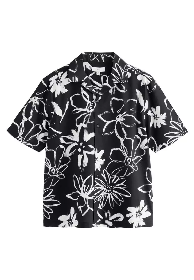 Floral Printed Short Sleeve Shirt