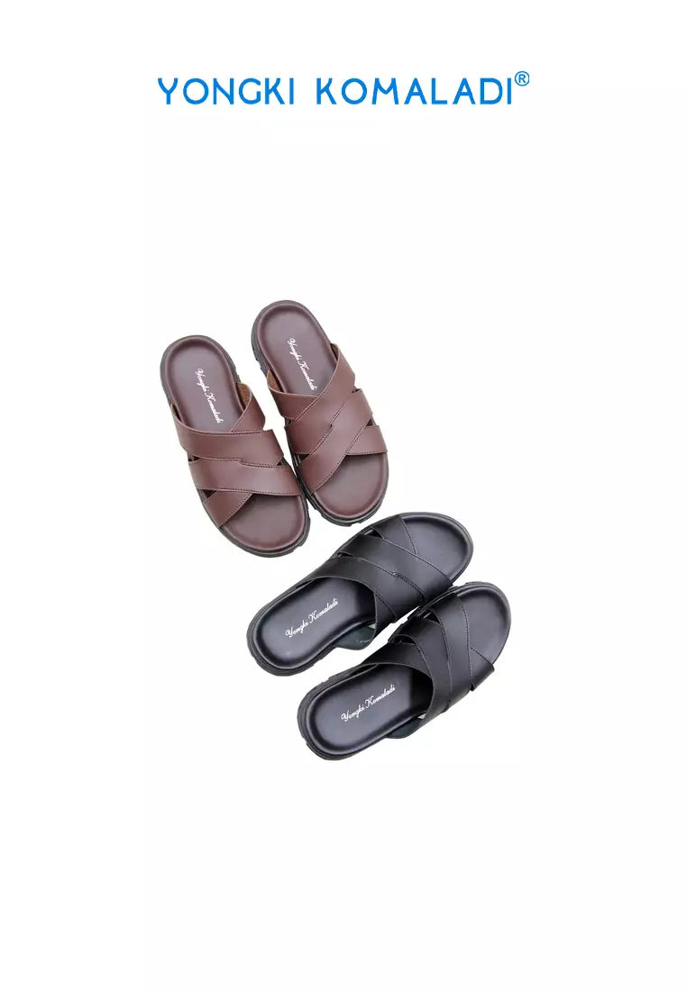 [ ORIGINAL ] YONGKI KOMALADI SANDAL OL-ESRF477-23 HITAM