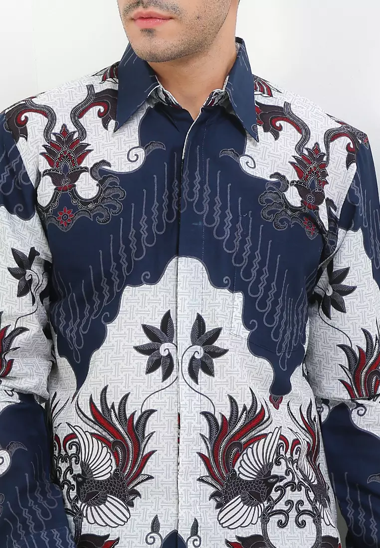 Delvin Shirt Kemeja Batik Pria Panjang