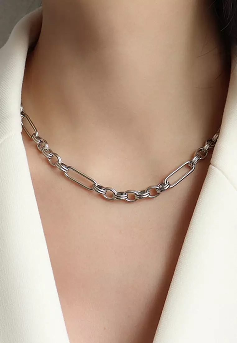 White gold clearance link chain