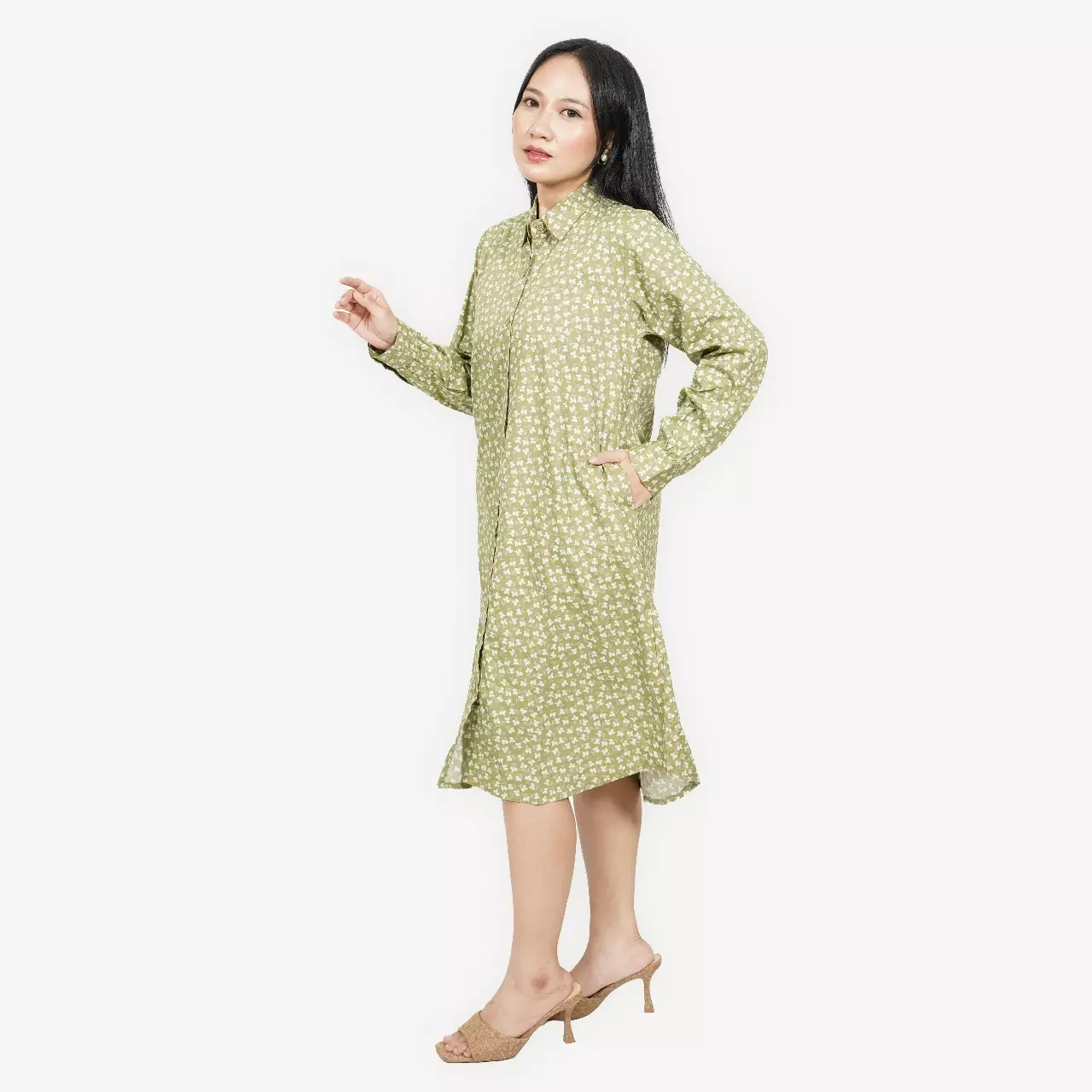 Puricia Dress Kemeja Kasual