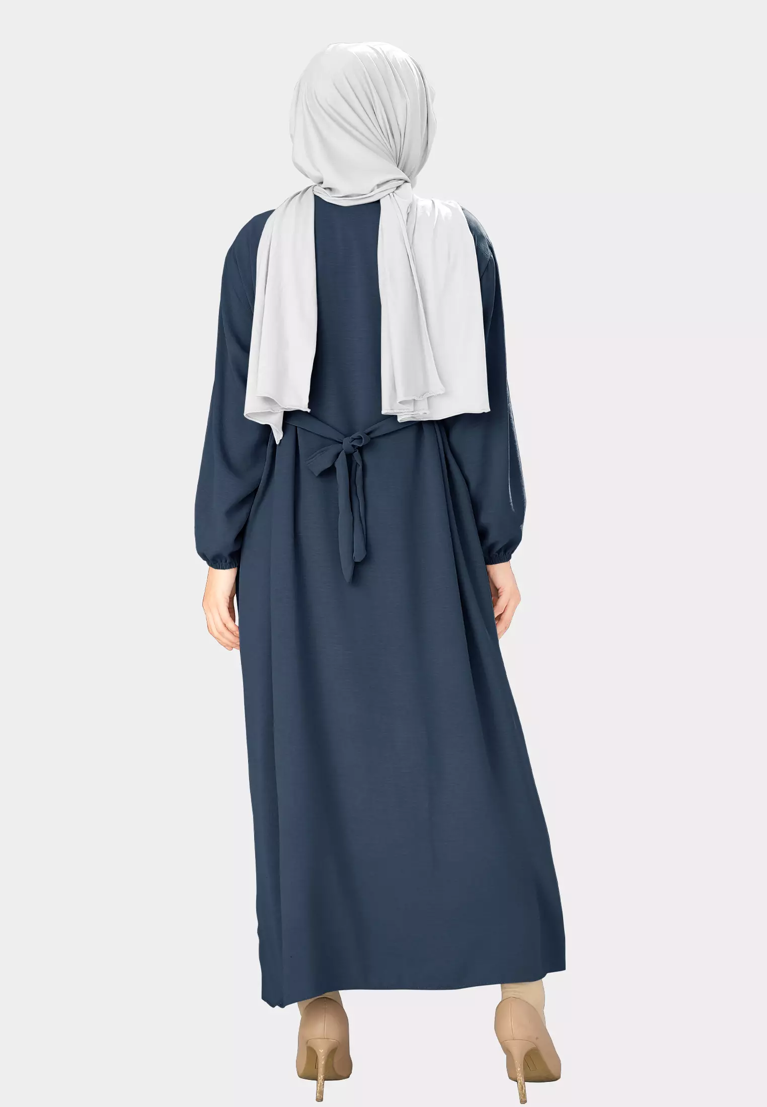 Cotton Bee - Keana Gamis | Dress Loose | Long Dress Wanita - Estate Navy