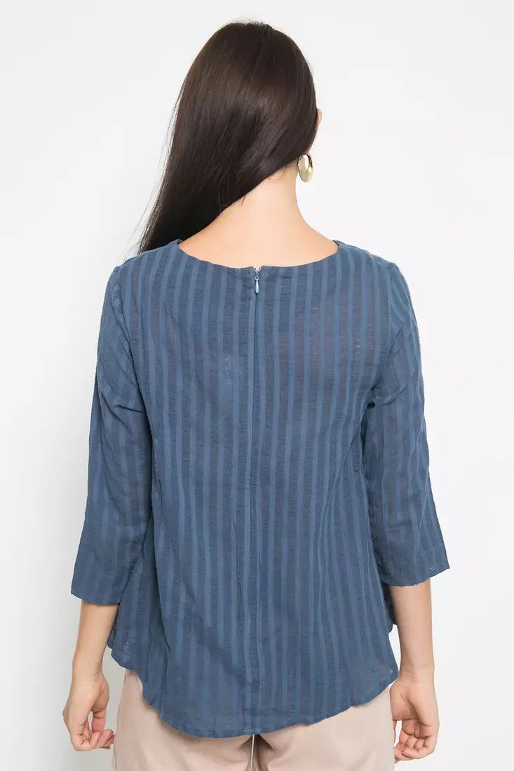 Como Blouse In Blue