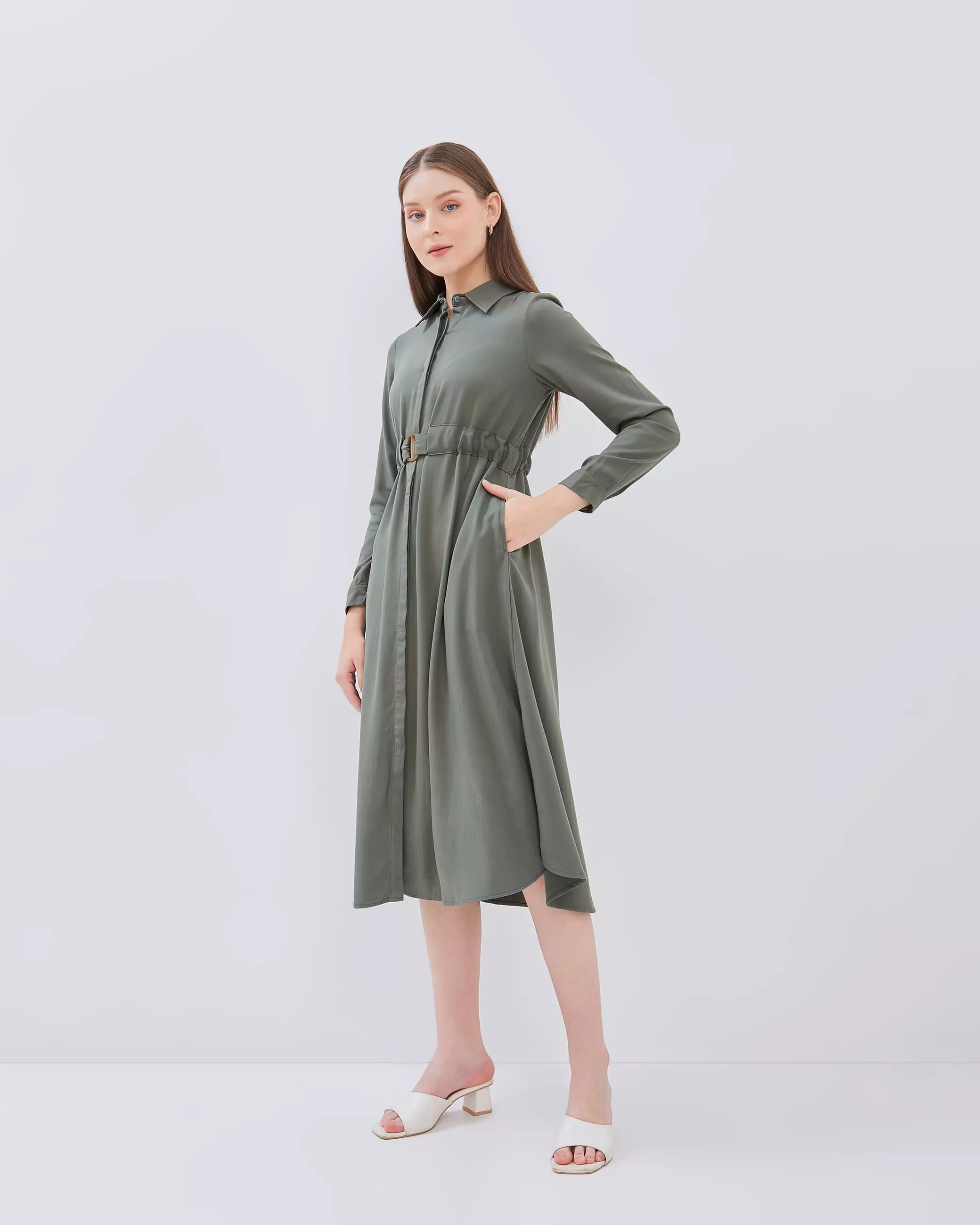 AMK Tunik Wanita TN Aisyah Ls Sage Green