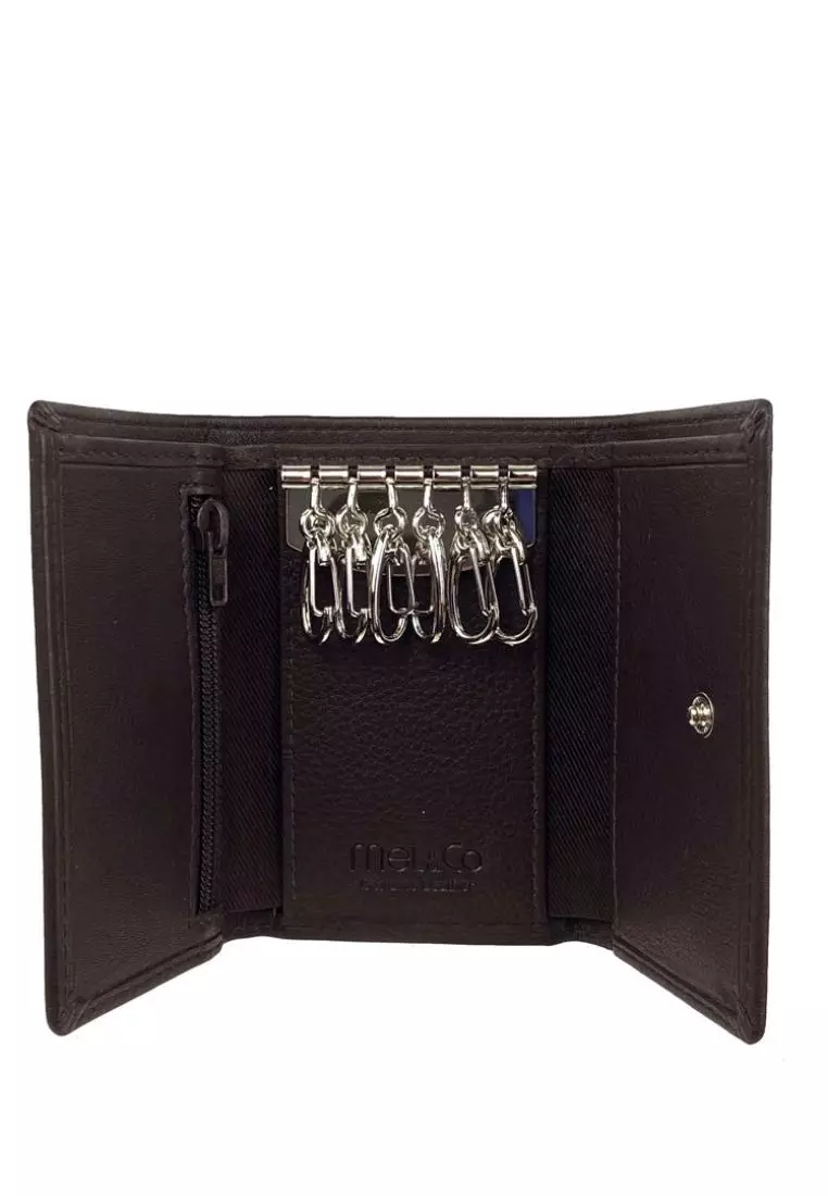 Buy Mel Co Genuine Leather Key Pouch With Snap Pocket 2024 Online